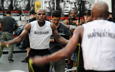 Floyd Jr. jumping rope