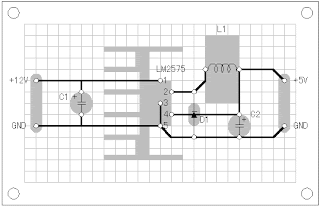 12v 5v a düşüren devre lm2575 devre şeması