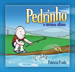 Capa do livro, onde vê-se a ilustração de um menino sozinho pescando em um rio