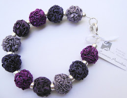 Pulsera Sedas mix Lilas