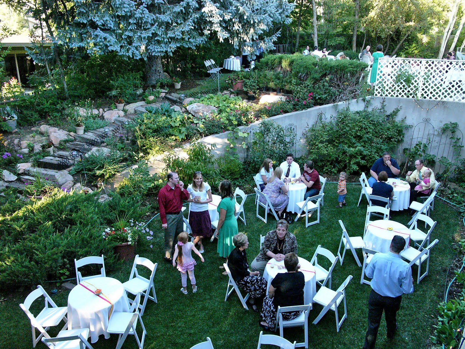 Dad S Blog Mom Does A Backyard Wedding Reception