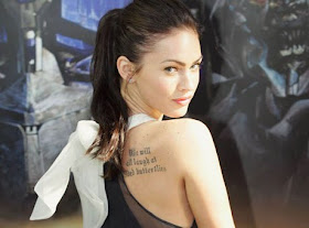 Fox has got a tattoo done on megan fox rib tattoo. Fox has got a tattoo done on