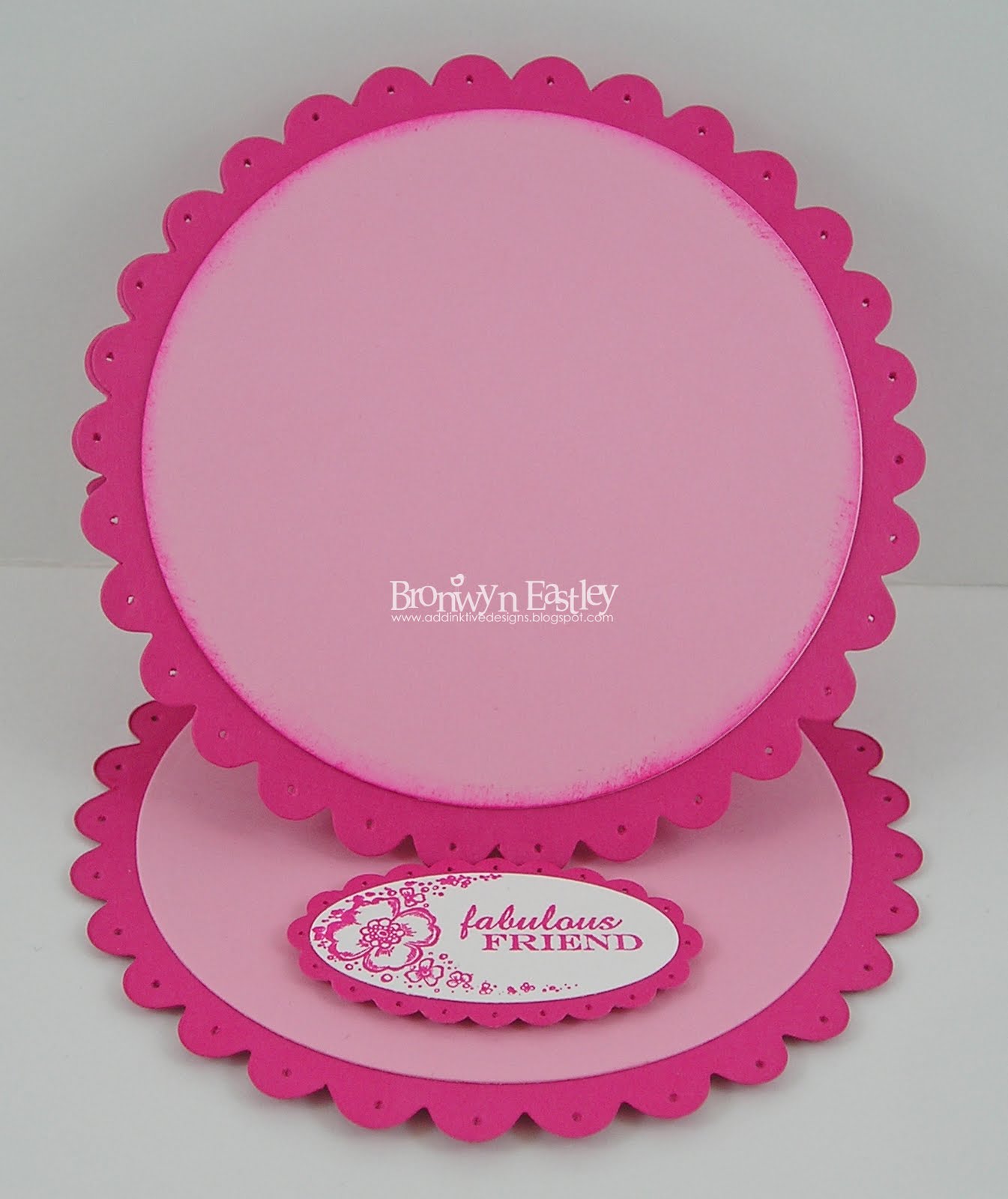 addINKtive designs Scallop Circle Easel Card Tutorial