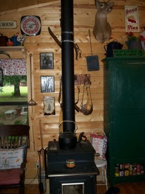 Main stove in cabin