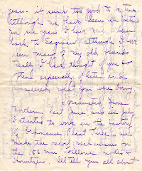 Letter mentions war