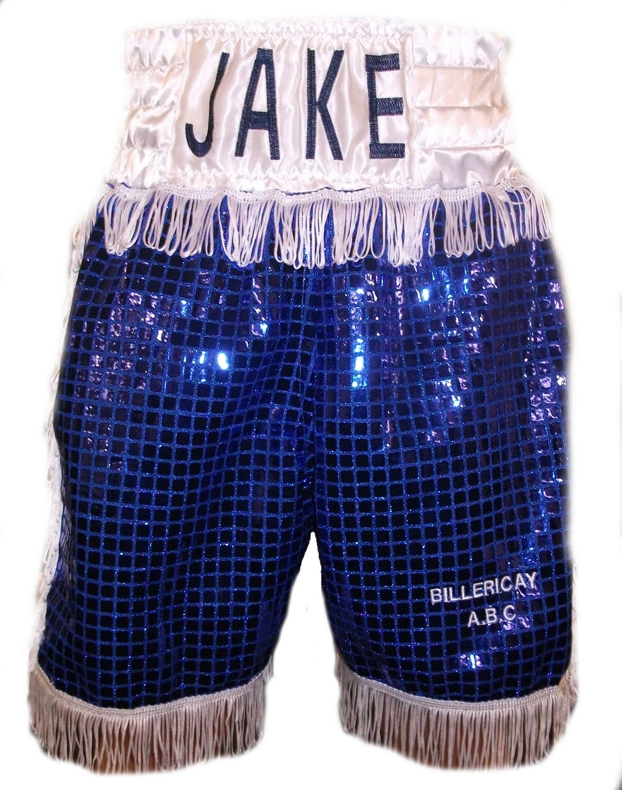 Custom Clothing Company 01268 574679 Jake Spooner Sequin Boxing Shorts
