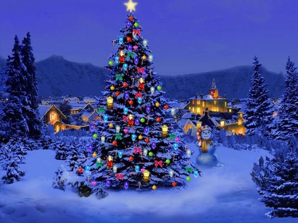 Sfondi Natalizi Luminosi.Immagini E Sfondi Per Ogni Momento Un Albero Luminoso E Colorato Per Il Natale