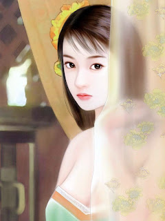 khmer beautiful girl painting