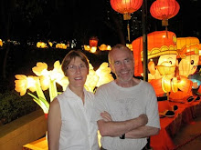 E & H with New Year's lanterns