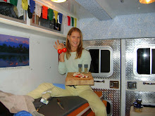 Pizza dinner (first meal in the ambulance!)