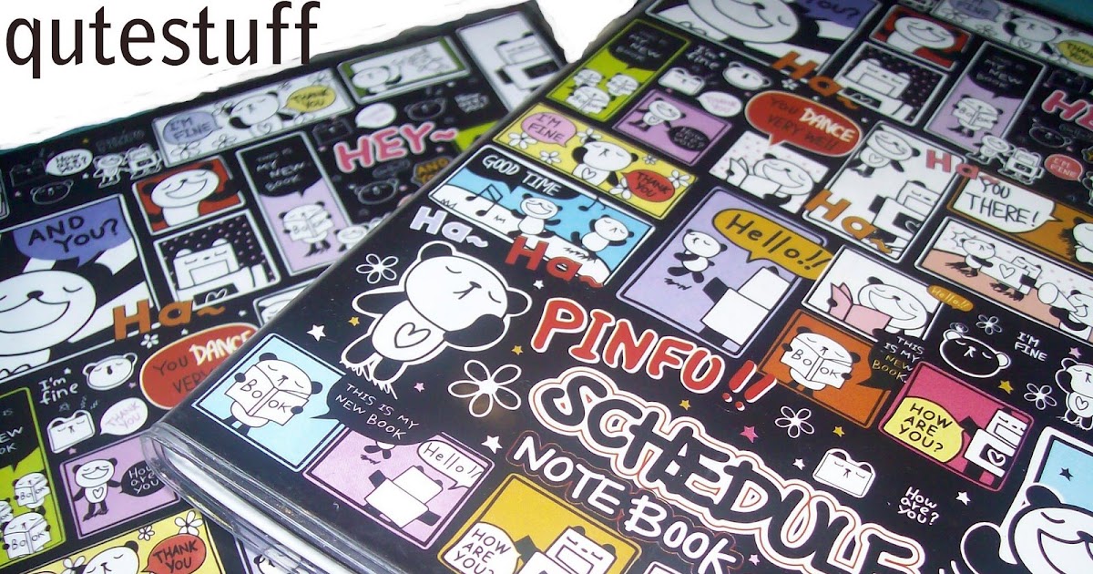 Qute Stuff: Pinfu Panda Notebook