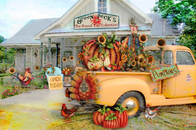 The Brenham House Green Peck's The Round Top Collection