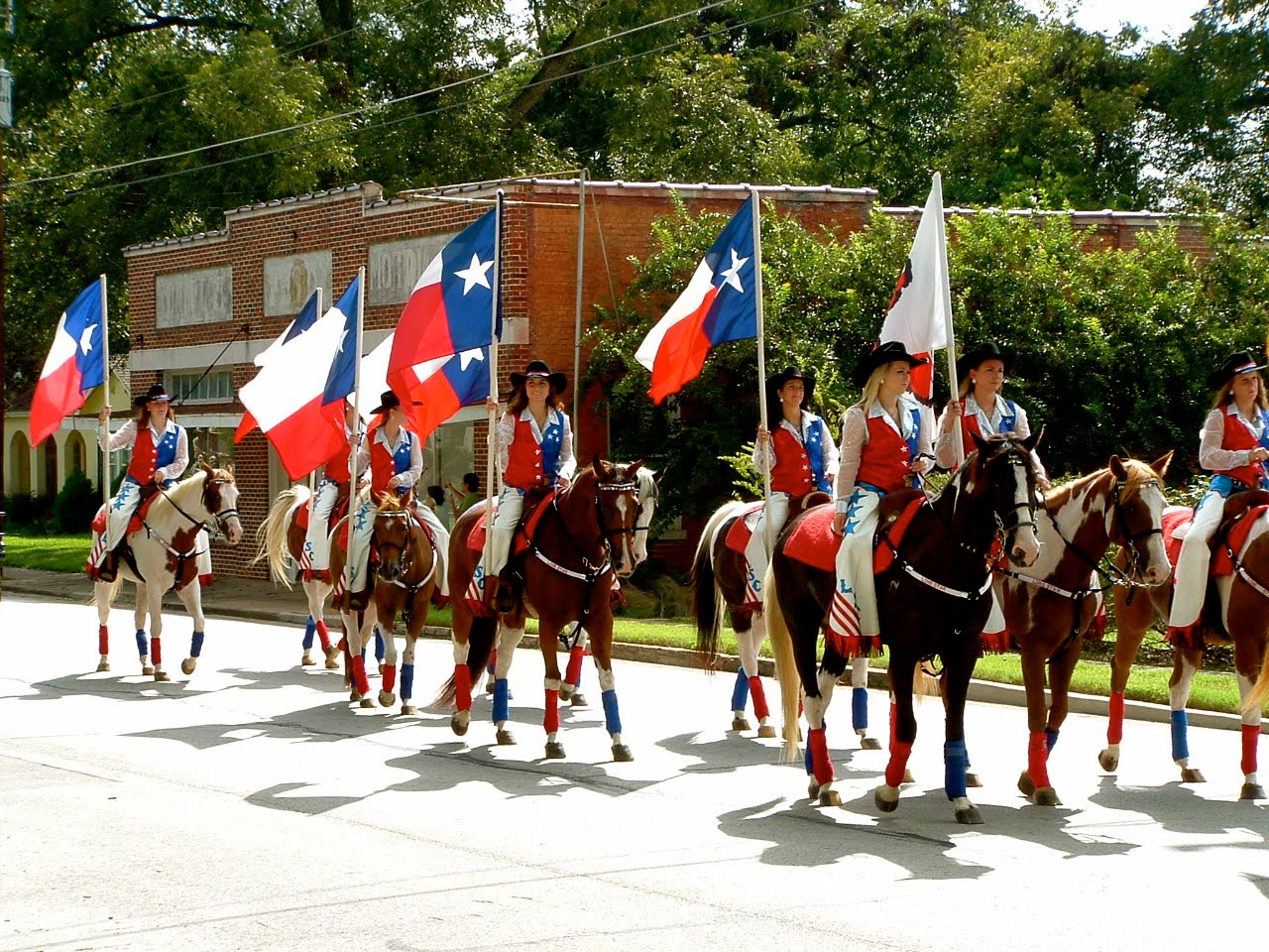 The Brenham House Washington County Fair Parade in Brenham, Texas
