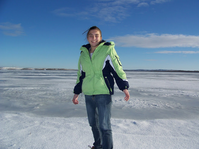 Jodi walking on a frozen lake!!