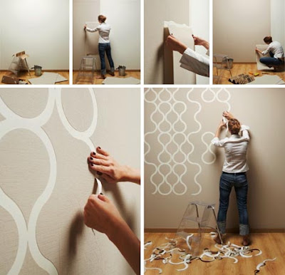 diy wallpaper. DIY Room Decor: Cool New Home