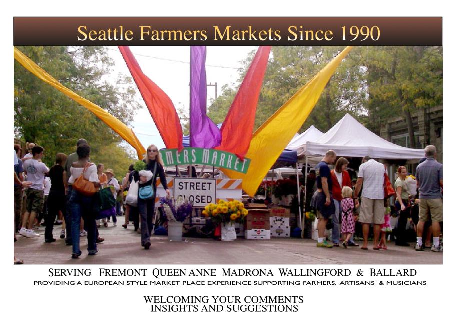 The Seattle Farmer's Markets