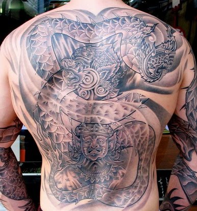 Japanese tattoos form part of asian culture have been around for a long 