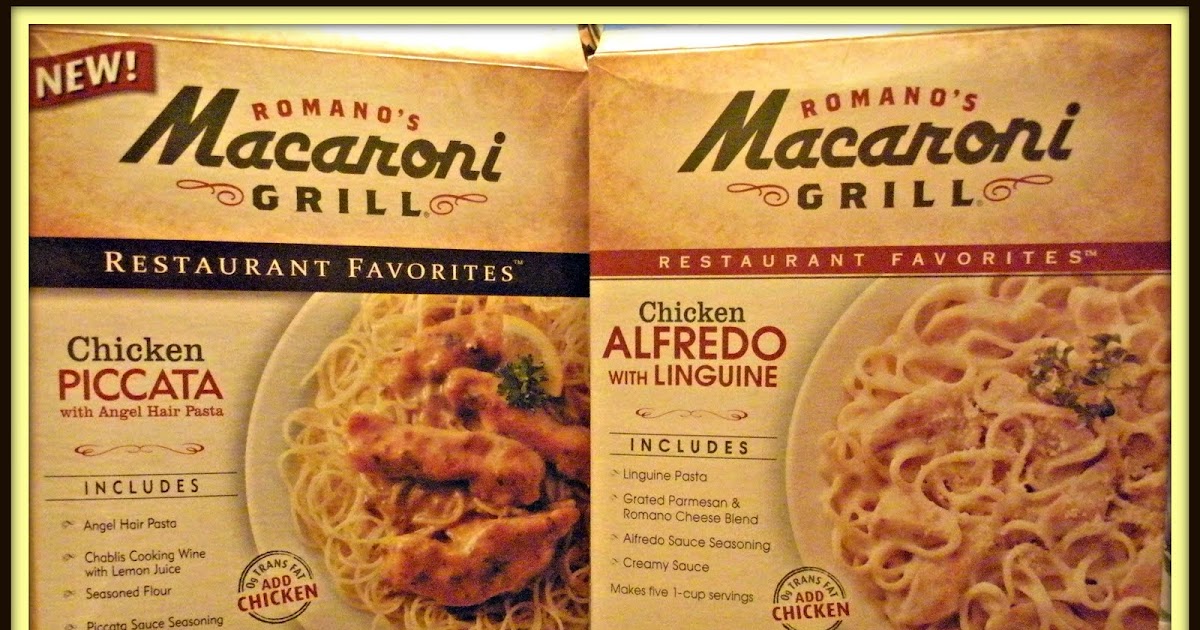 Angie's Home Cooking Product Endorsement Macaroni Grill Meals