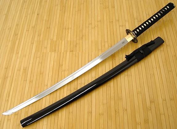 la ficha de la arma demoniaca felina... Ayuko Yomi (construccion) Samurai+katana+suelo