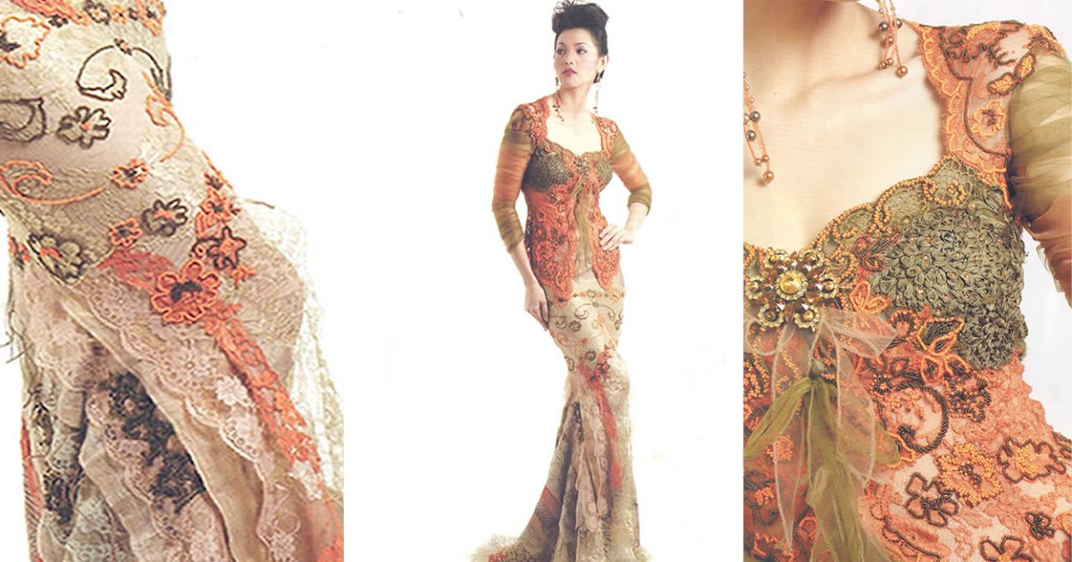 kebaya lace siluet ramping