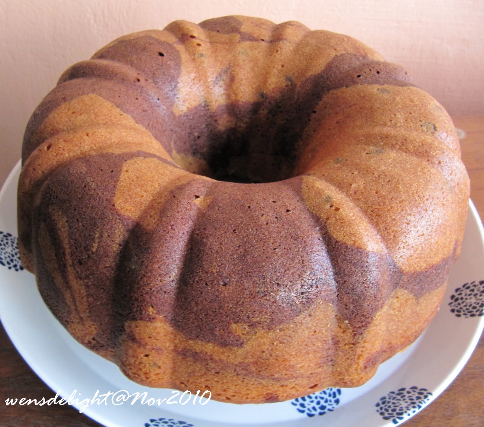 Wen's Delight Chocolate Chip Sour Cream Marble Cake