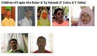 Children of U Abu Bakar & Tengku Selamah