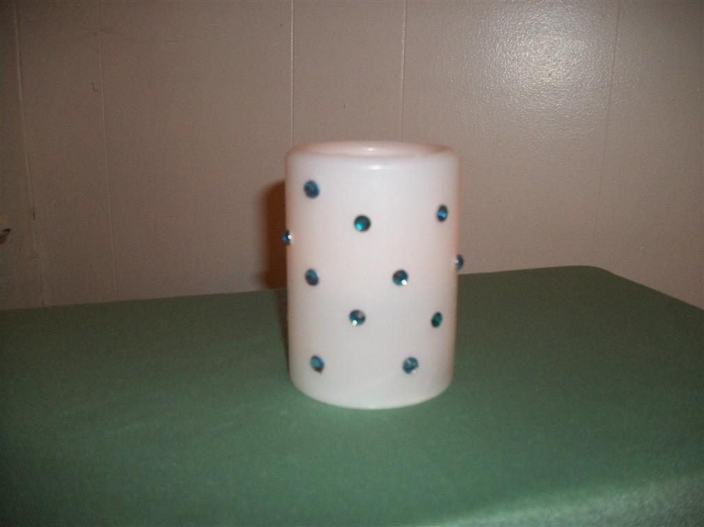 Home Living Decorating LedLite Pillar Candles from the Dollar Tree