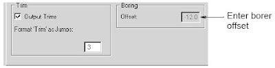 Setting borer functions