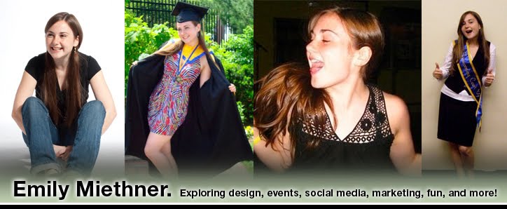Emily Miethner. Exploring design, events, social media, marketing, fun, and more!