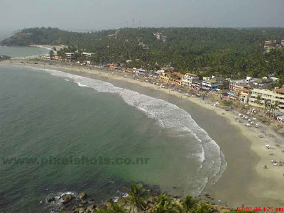 Kovalam Beach Map