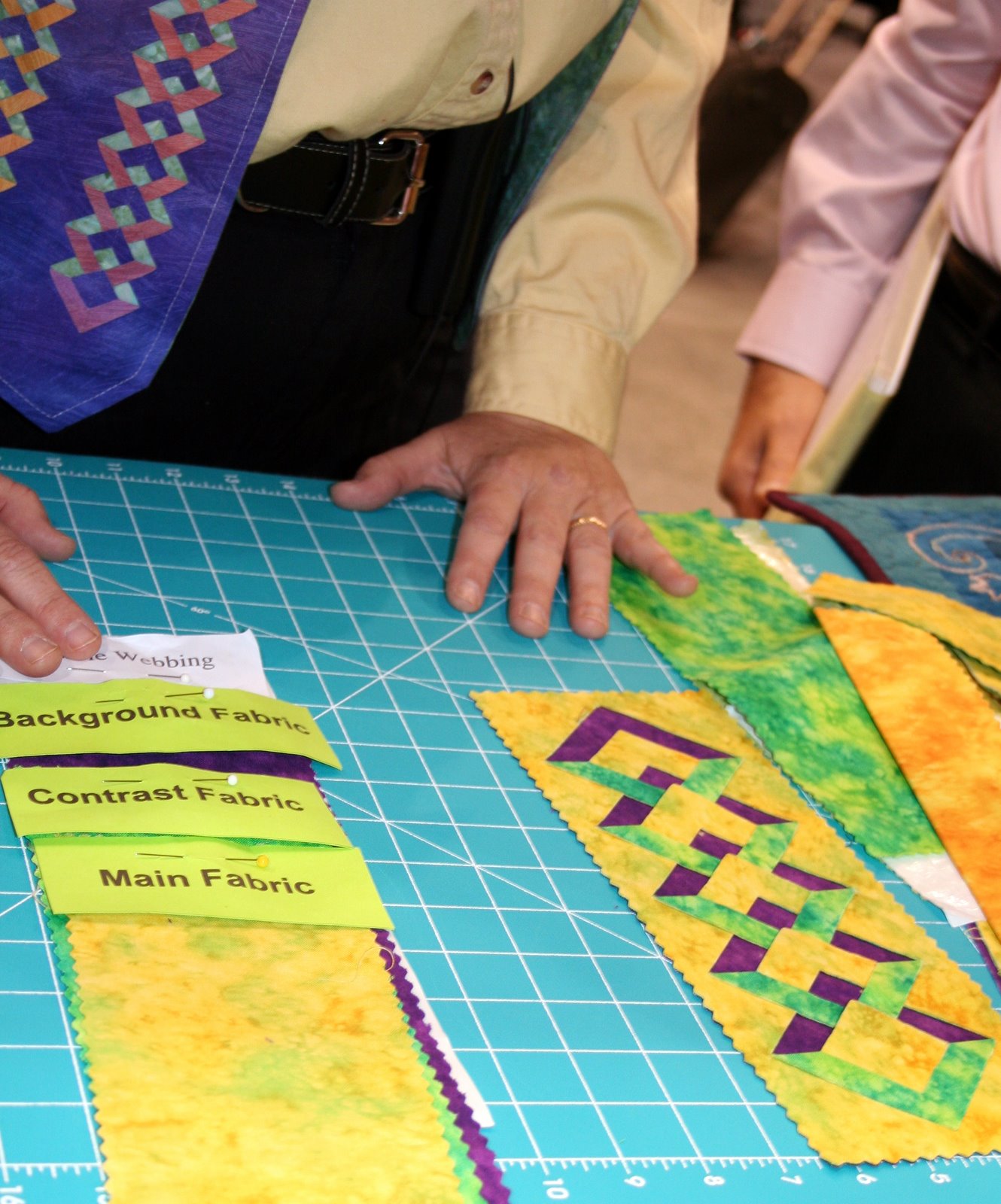 I Have A Notion Double Diamond Ruler Demo at Spring Quilt Market 2010