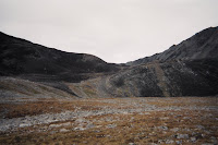 Gaining elevation on moraine