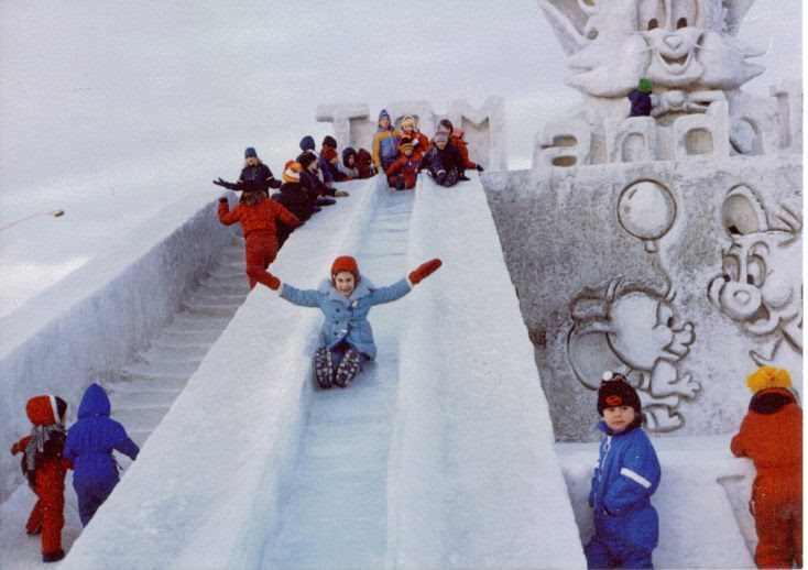 world's children Snow slide, somewhere in Alaska