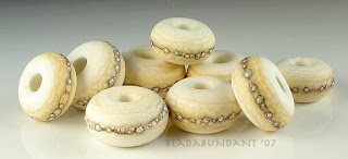 Ivory Etched Bead Set