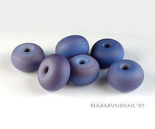 Etched Violet Beads