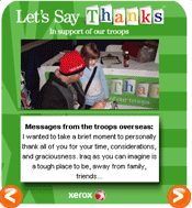 Click  to send a card to a Soldier