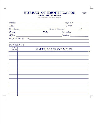 blank police report