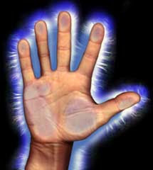 The Mechanics of the Physical and Mystical Body Kirlian+photo+of+a+palm