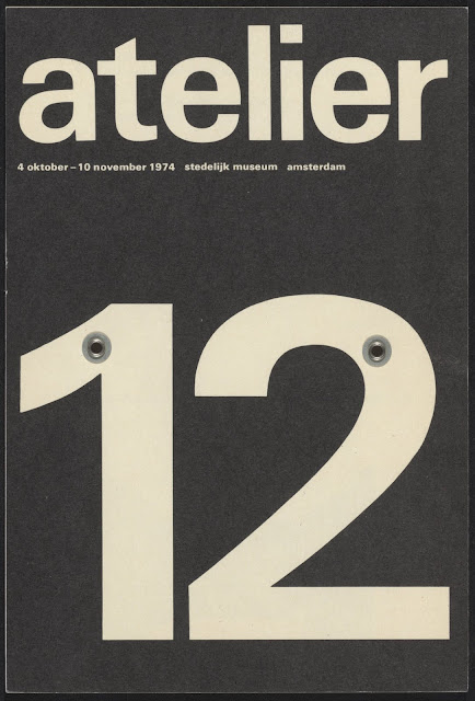 Crouwels Famous Atelier 12 Poster Imlementing Simple And Plain Graphic Design With A Large Sans Seriff Style Crouwels Famous Atelier 12 Poster Imlementing Simple And Plain Graphic Design With A Large Sans Seriff Style