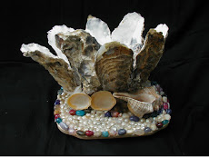 Oyster Shell Candle Holder