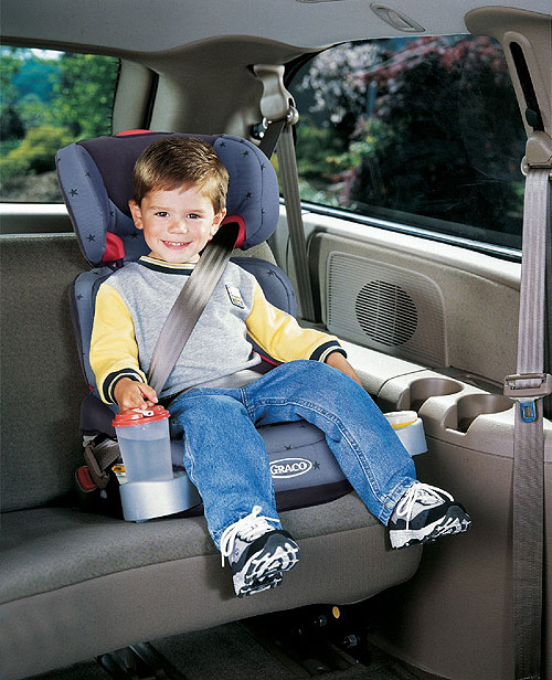 A belt-positioning booster seat is not provided with internal harness.