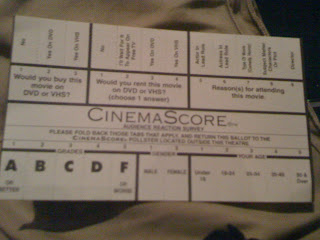 CinemaScore is a market