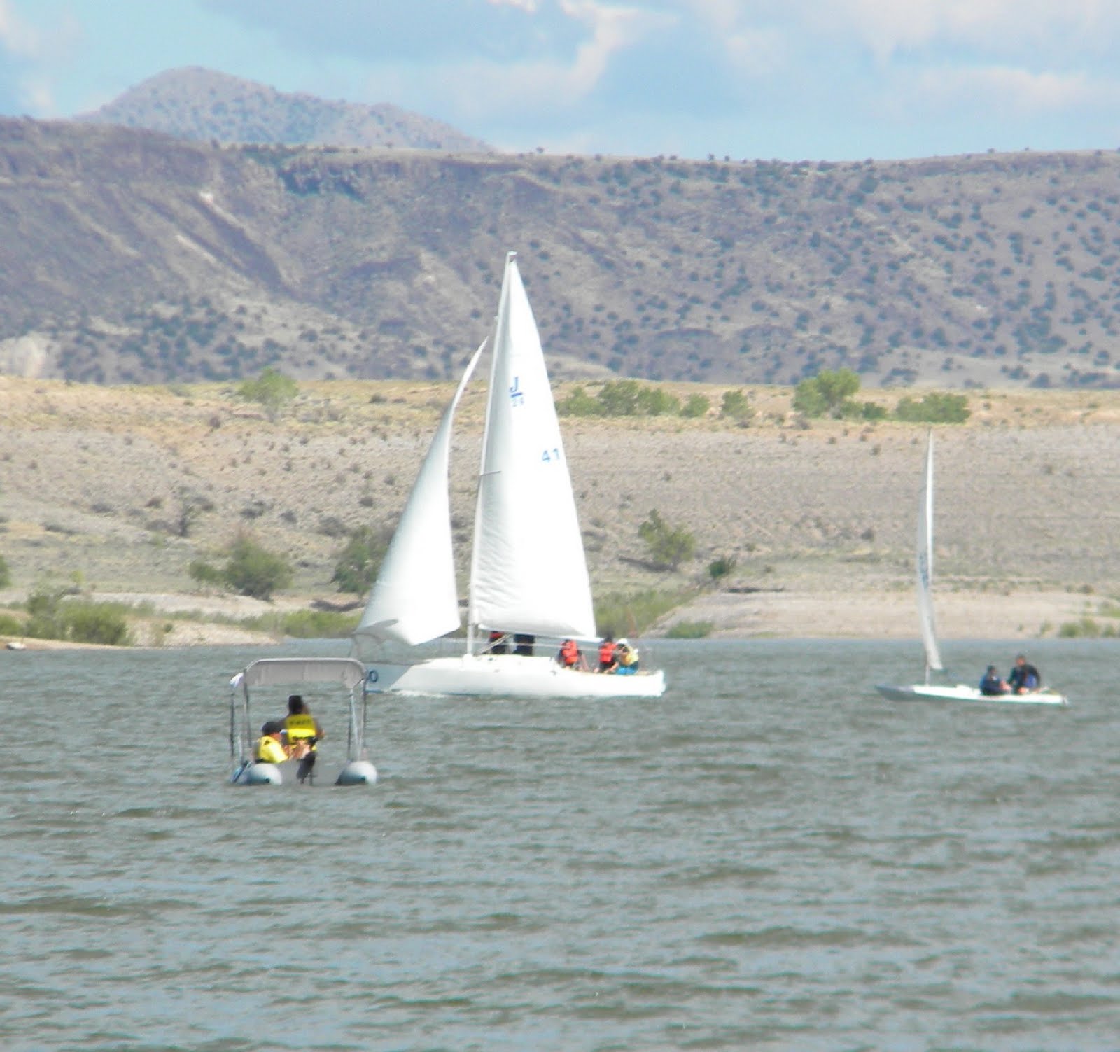 Desert Sea New Mexico and Southwestern Sailing Youth Sailing at Cochiti Lake, New Mexico