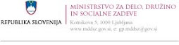 Ministrstvo za delo, druzino in socialne zadeve