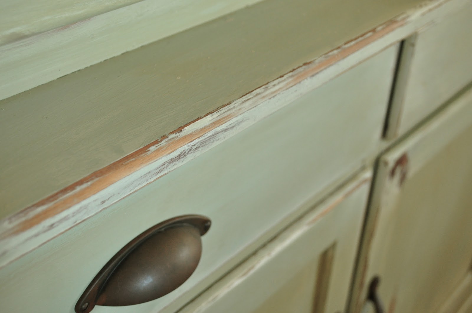 How to make a new piece of furniture look old with paint and