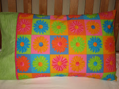 Flower Power Cotton Pillowcase