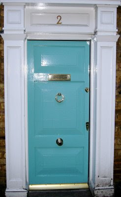 Aqua Front Door