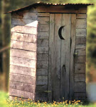 Outhouse, not unlike the one we used at Rock Island School