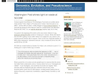 Genomics, Evolution, and Pseudoscience