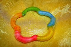 Colorful Wet Felted Bracelets